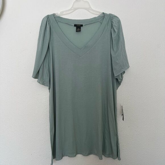 gnw women flutter sleeve t shirt 3X - Picture 1 of 5